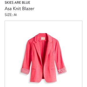 Skies are blue blazer